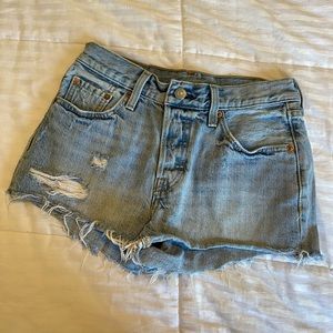 Levi’s 501 high rise shorts
